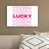 Lucky - Roze - Patroon canvas 2cm klein -sfeer3