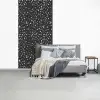 Terrazzo -  Patroon - Zwart - Wit fotobehang vinyl groot 64 -slaapkamer