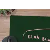 Tekstwolkje - Donkergroen - BLAH BLAH BLAH muismat rubber klein -closeup