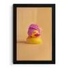 Badeend - Handdoek - Kleurrijk fotolijst zwart zonder passe partout klein -3d