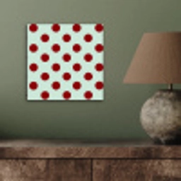 Polka - Dots - Rood aluminium wit klein 46 -sfeer2