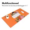 Vlinders - Vrouw - Zonnebril - Kleurrijk Muismat XXL klein -sfeer4