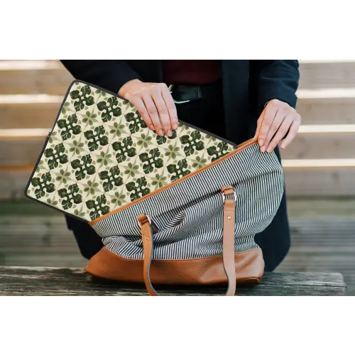 Patroon - Tegel - Groen laptophoes neopreen klein 279 -tas
