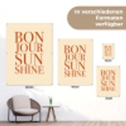 Oranje - Quote - Sun tuinposter los doek klein -Xsfeer9_DE