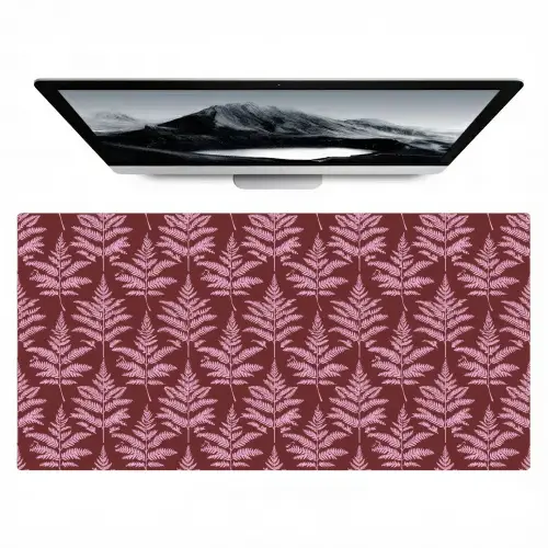 Blad - Patroon - Paars Muismat XXL klein 681 -zzz3d