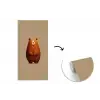 Beer - Minimalistisch - Bruin fotobehang vinyl groot -3d