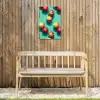 Appels - Water - Turquoise Tuinposter op houten frame 2 cm dik klein 841 -sfeer4