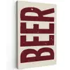 Japandi - Beer - Red - Retro Tuinposter op houten frame 2 cm dik klein -3d