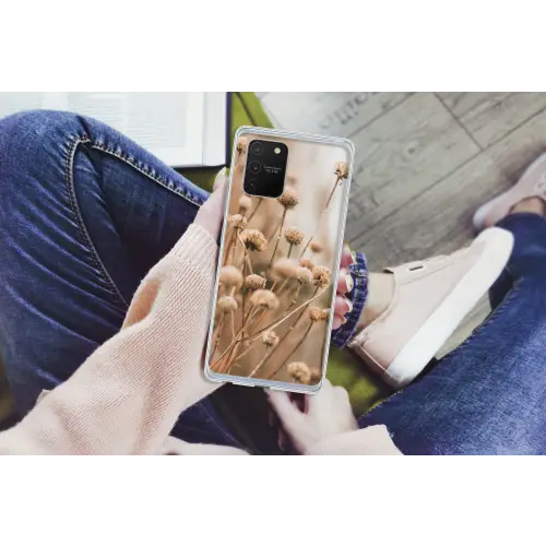 Droogbloemen - Beige - Bloemen - Natuur Telefoonhoesje Samsung Galaxy S10 Lite klein -handS10Lite