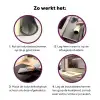 Karma - Luipaardprint - Geel Inductie beschermer vinyl 3mm klein -zzzzzzz-cc-werking
