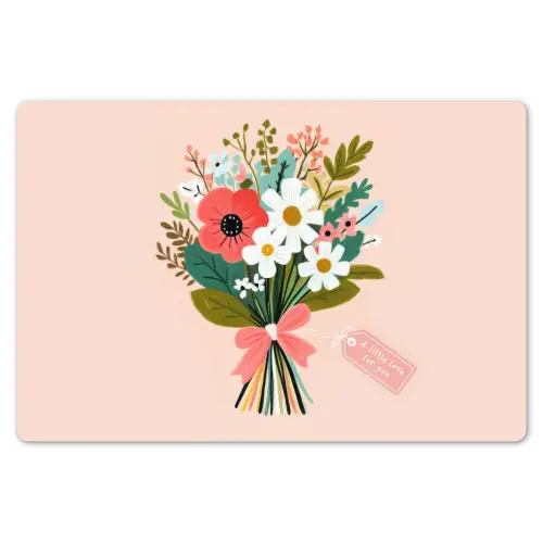 Boeket - Strikje - Kaartje - Quote Placemat vinyl groot -zzsfeer1_Kitchenyeah-website