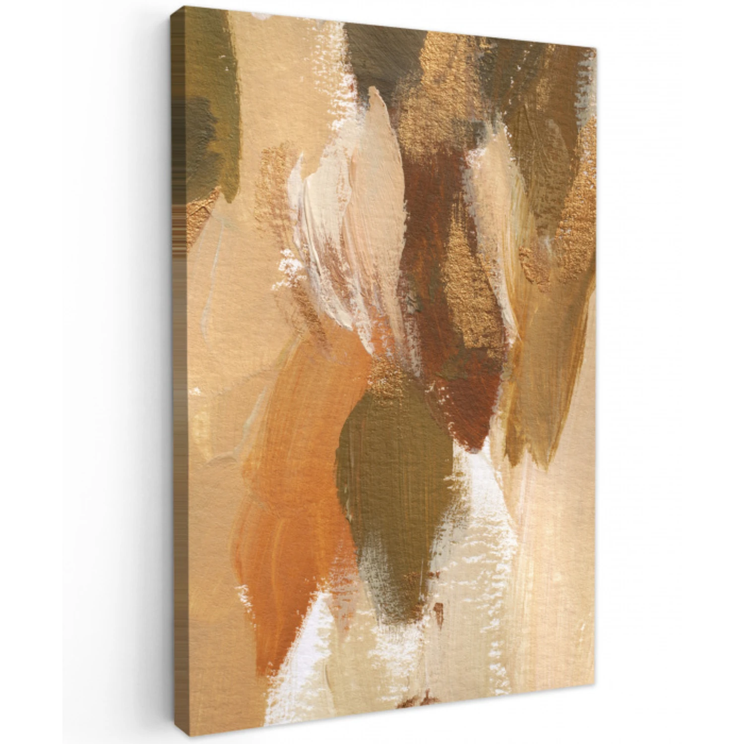 Verf - Groen - Oranje canvas 2cm klein -z3d