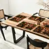 Vrouwen - Bloemen - Modern - Bril - Abstract Placemat vinyl groot -zzsfeer4_Kitchenyeah-website