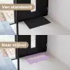 Oh darling - Hart - Paars Deurmat klein -voor-na_NL
