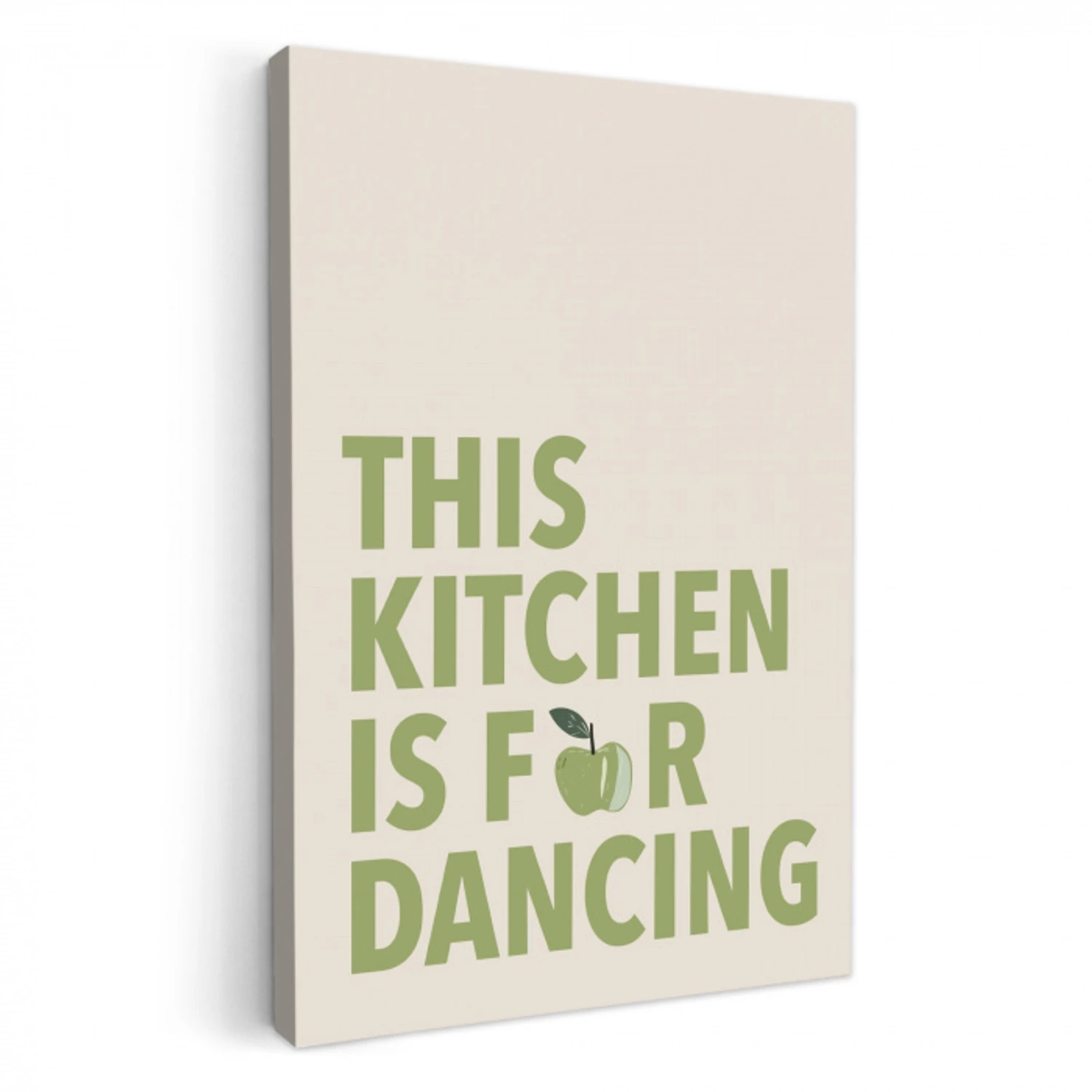 Quote - Appel - Illustratie KitchenYeah - Keuken - Canvas klein -3d