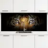 Tijger - Zwart - Dier keuken achterwand 2 middel -3d