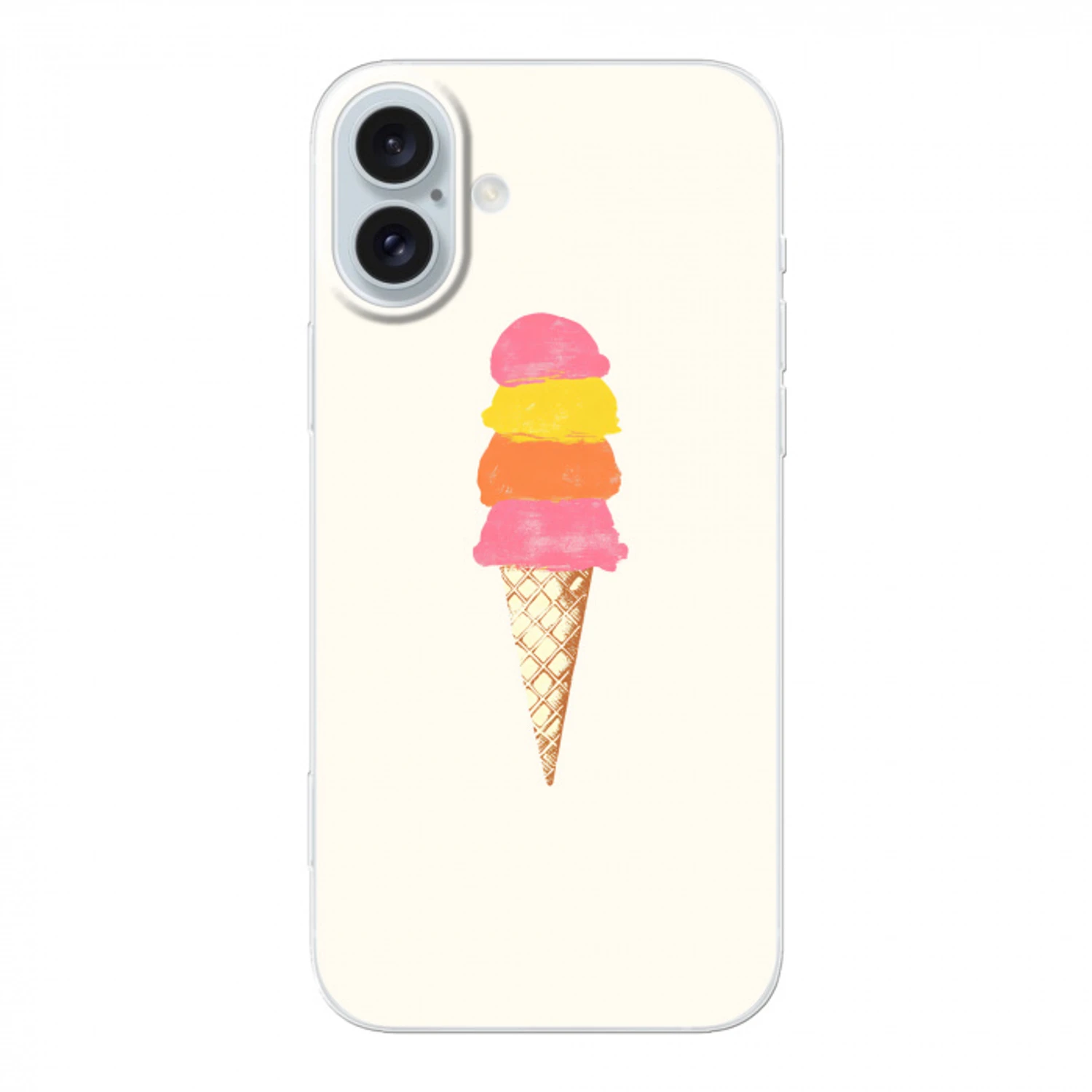 Schepijs - Hoorntje - Illustratie - Minimalistisch Apple iPhone 16 Plus klein -3d