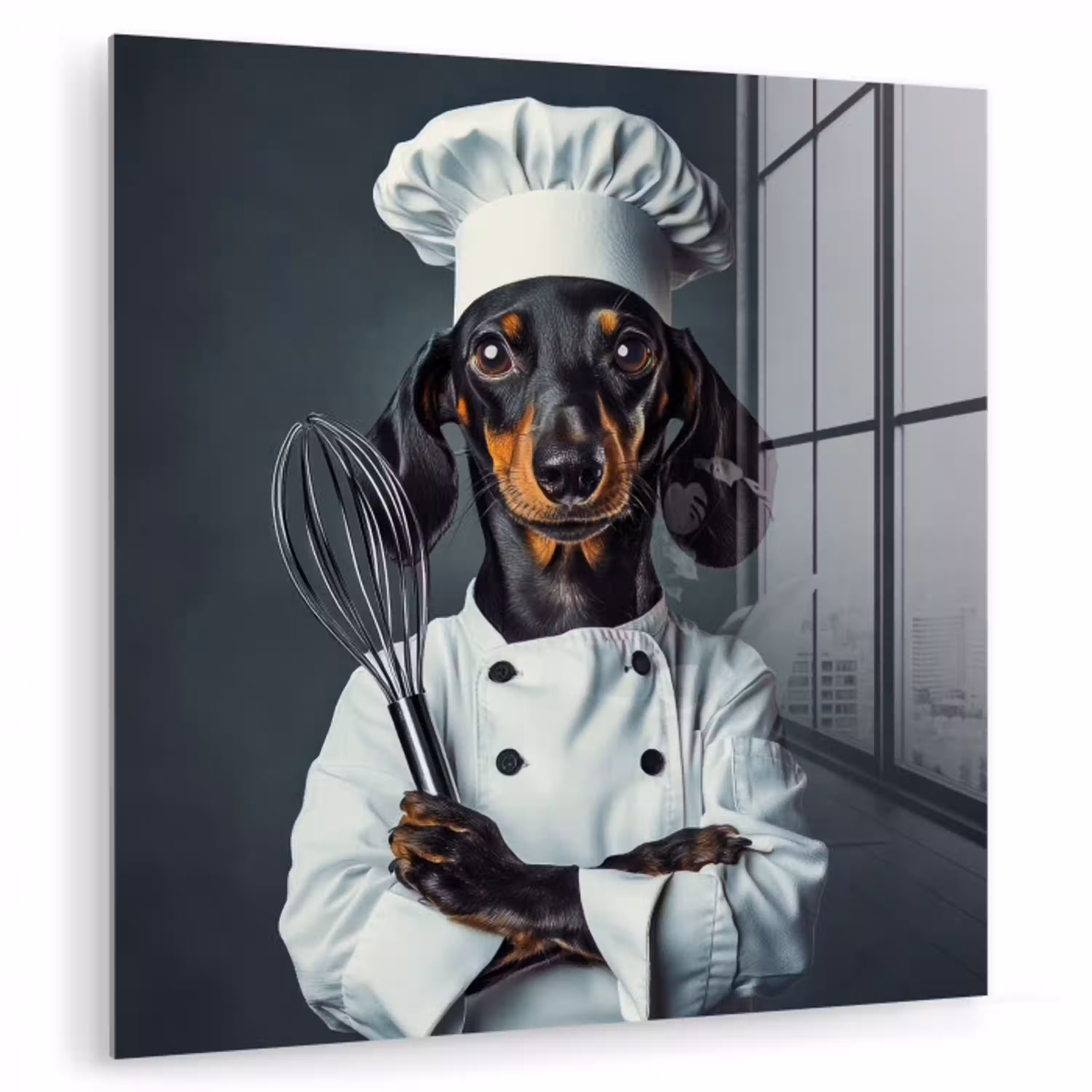 Hond - Garde - Kok plexiglas 5mm klein -zzzproduct_nieuw