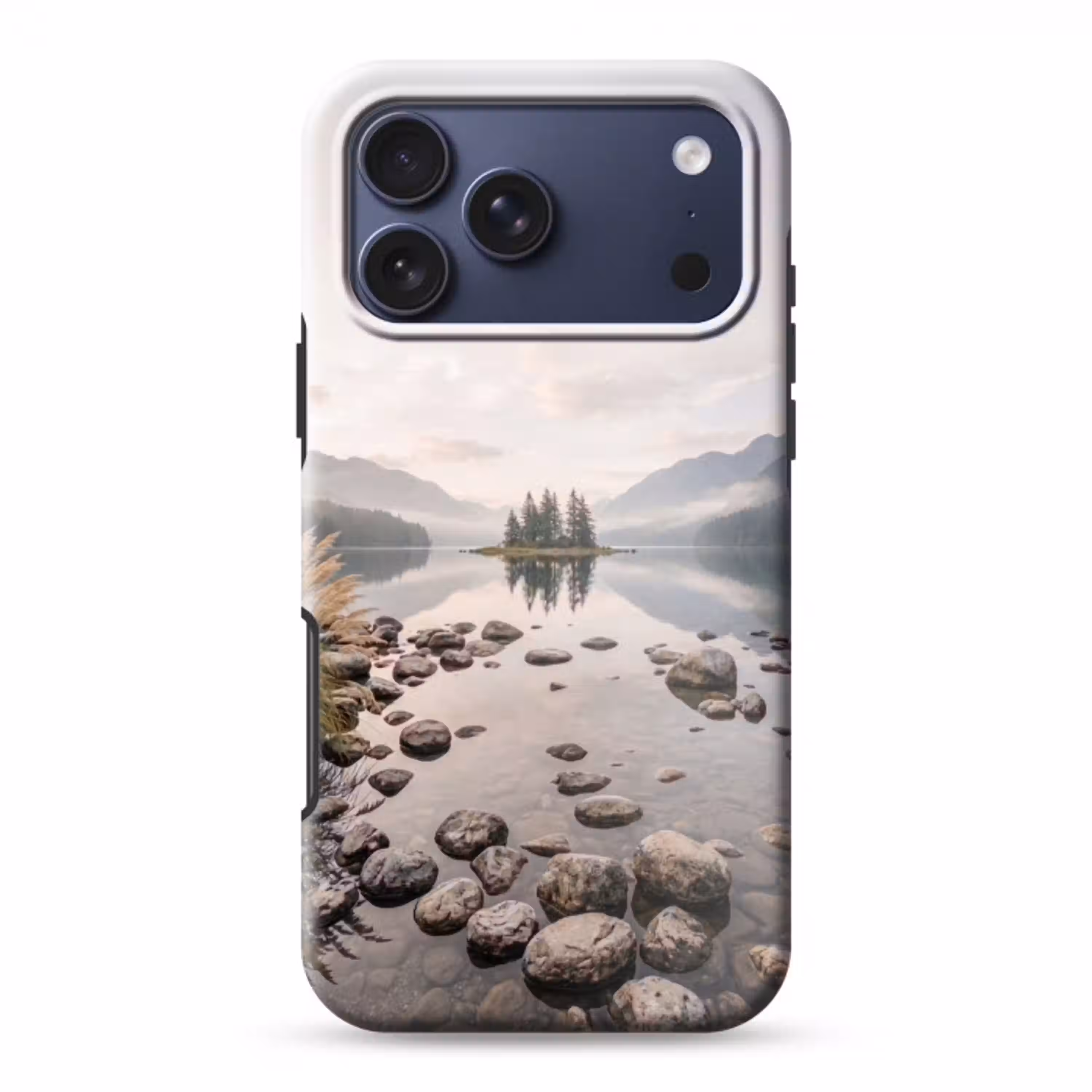 Meer - Bergen - Landschap - Groen Toughcase MagSafe Apple iPhone 17 Pro Max klein -3d