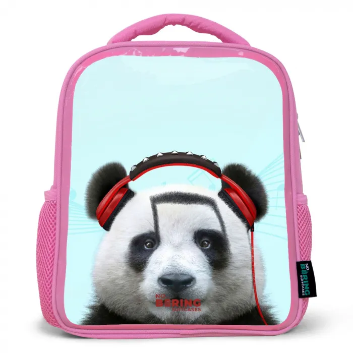 Kees de Panda Kinderrugzak - Roze middel -3d