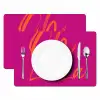 Oh la la - Oranje - Roze Placemat vinyl groot -zzsfeer2_Kitchenyeah-website