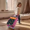 Dinos - Bliksem - Dieren - Blauw Kinderkoffer - Roze klein -sfeer1