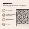 Zand - Schelpenvorm - Grijs Balkonbeschermer Duitsland klein 596 -specs_NL