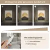 Bergsilhouetten - Gouden cirkel - Beige Light Box met kabel (Tafellamp) klein -USP_dimbaarNL