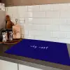 Why not - Blauw - Handgeschreven Inductie beschermer vinyl 3mm klein -sfeer3