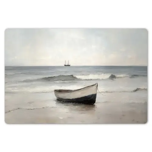 Roeiboot - Zee - Horizon Placemat vinyl groot -zzsfeer1_Kitchenyeah-website