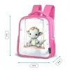 Draak - Baby dier - Kinderen Kinderrugzak - Roze middel -productfoto_formaten