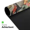 Roze kuifkaketoe - Tak met vruchten - Bladeren Muismat XXL klein -sfeer2