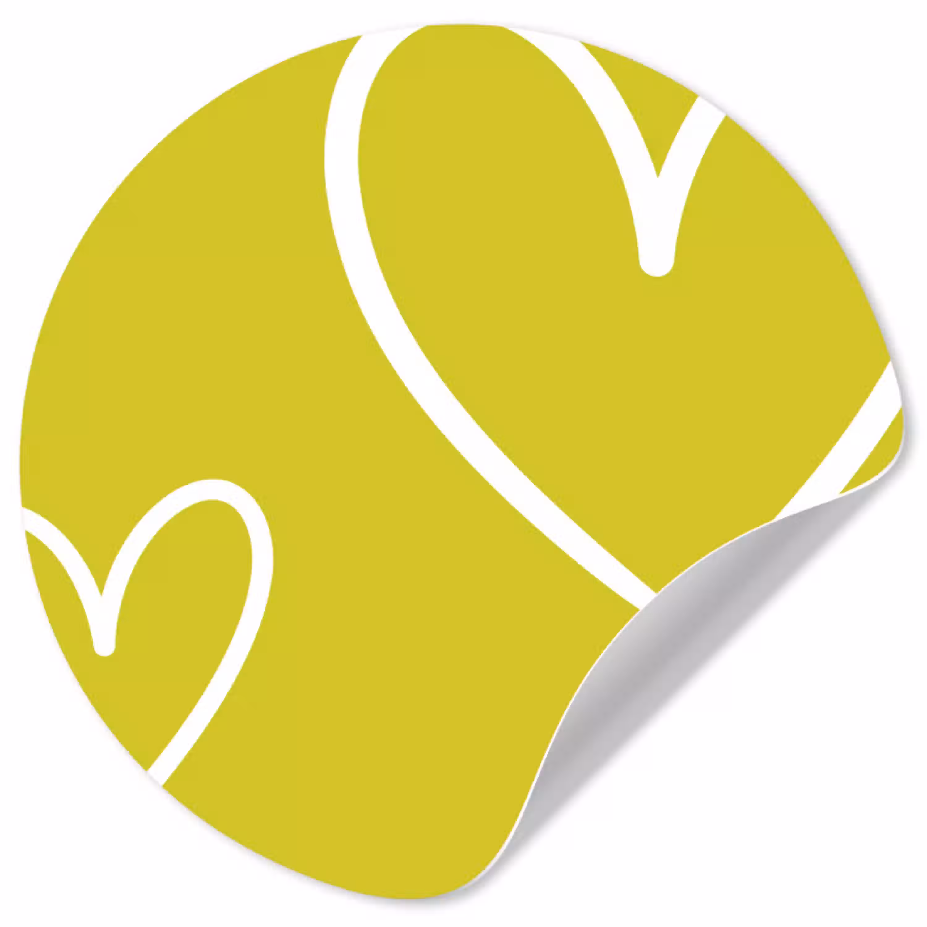 Groen - Hartjes - Wit Wandcirkel behangsticker klein -3d