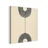 Geometrische bogen - Minimalistisch - Symmetrisch aluminium wit klein -3d