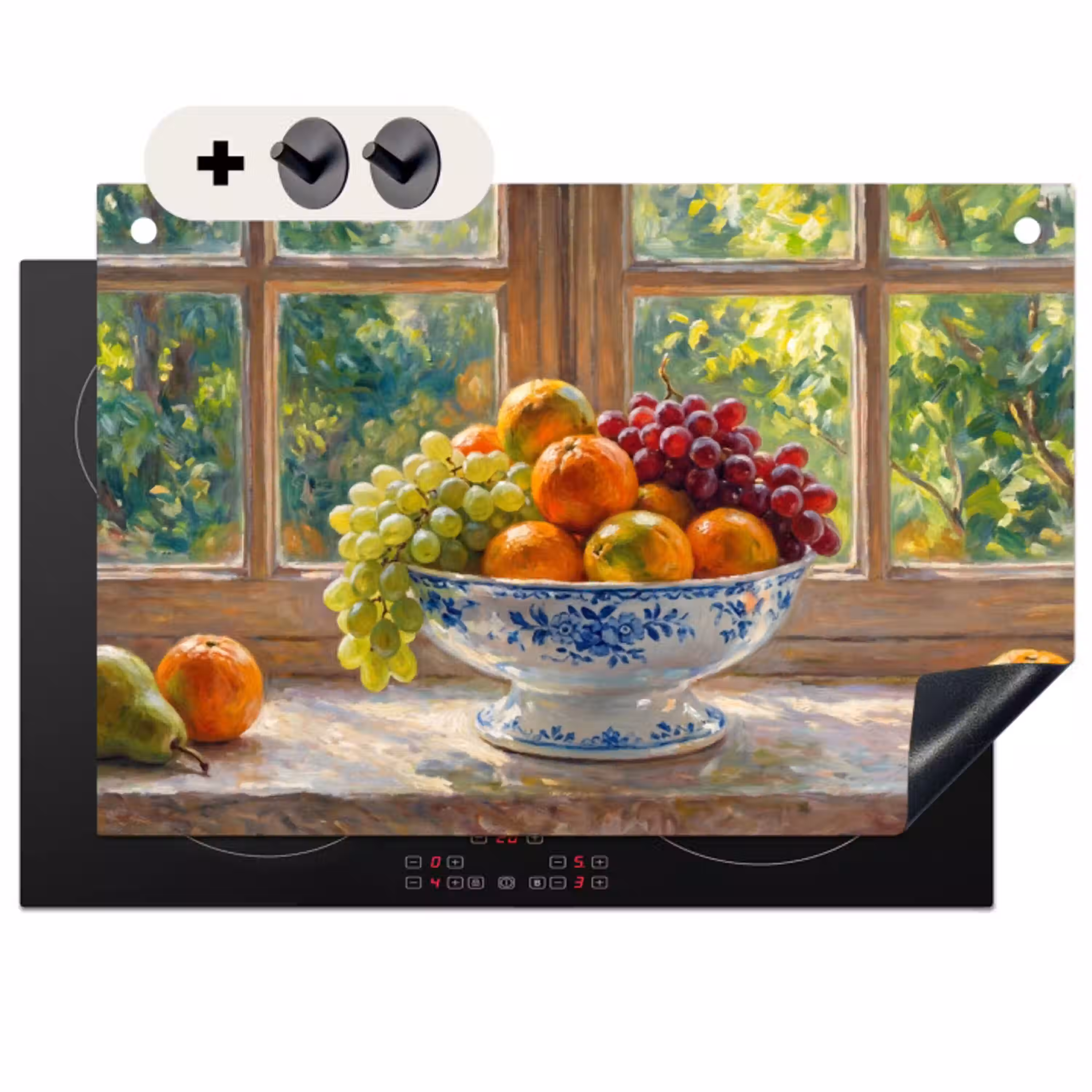 Fruit - Vensterbank - Natuur Inductie beschemer met haakjes klein -3d