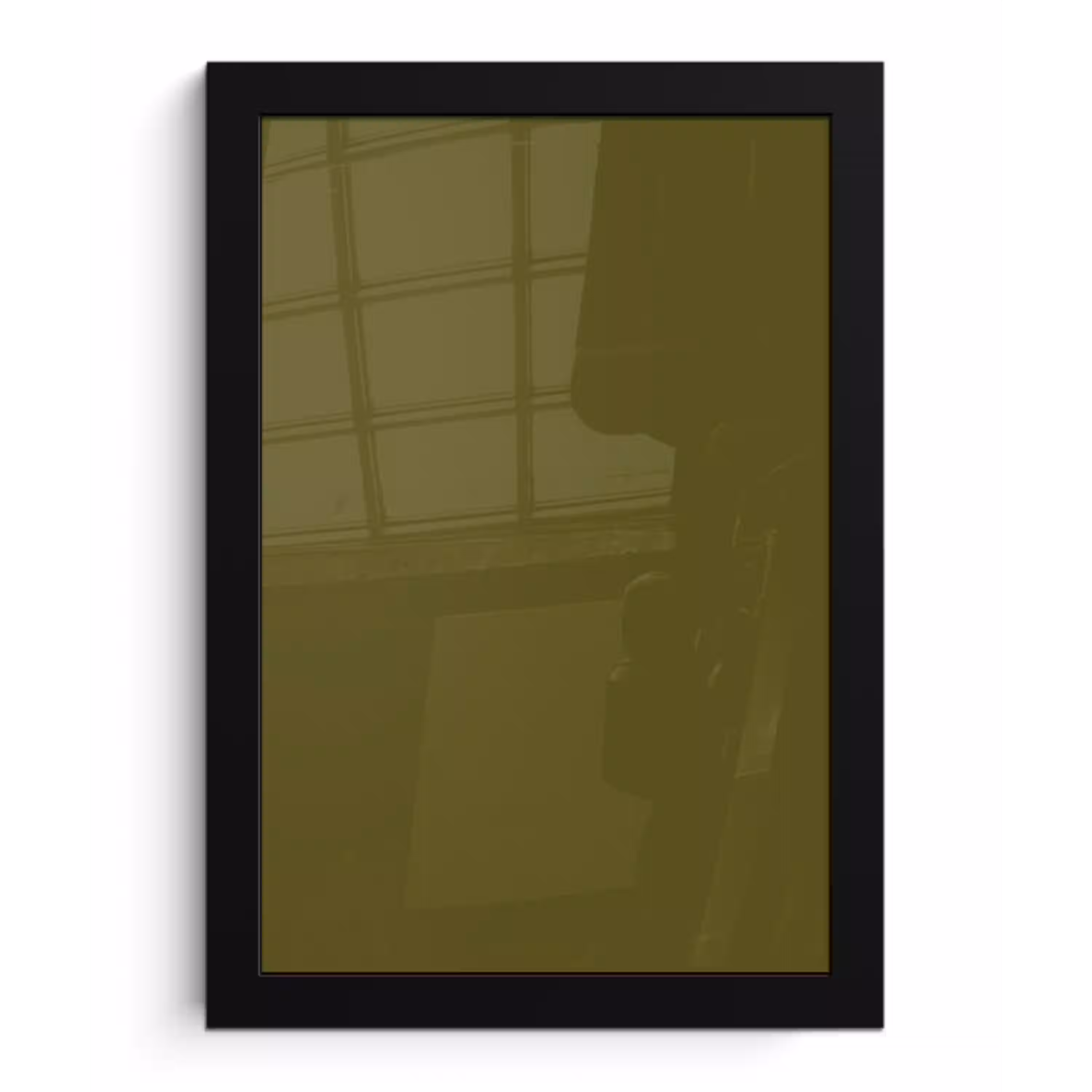 Dark - Olive - Groen fotolijst zwart zonder passe partout klein 224 -3d