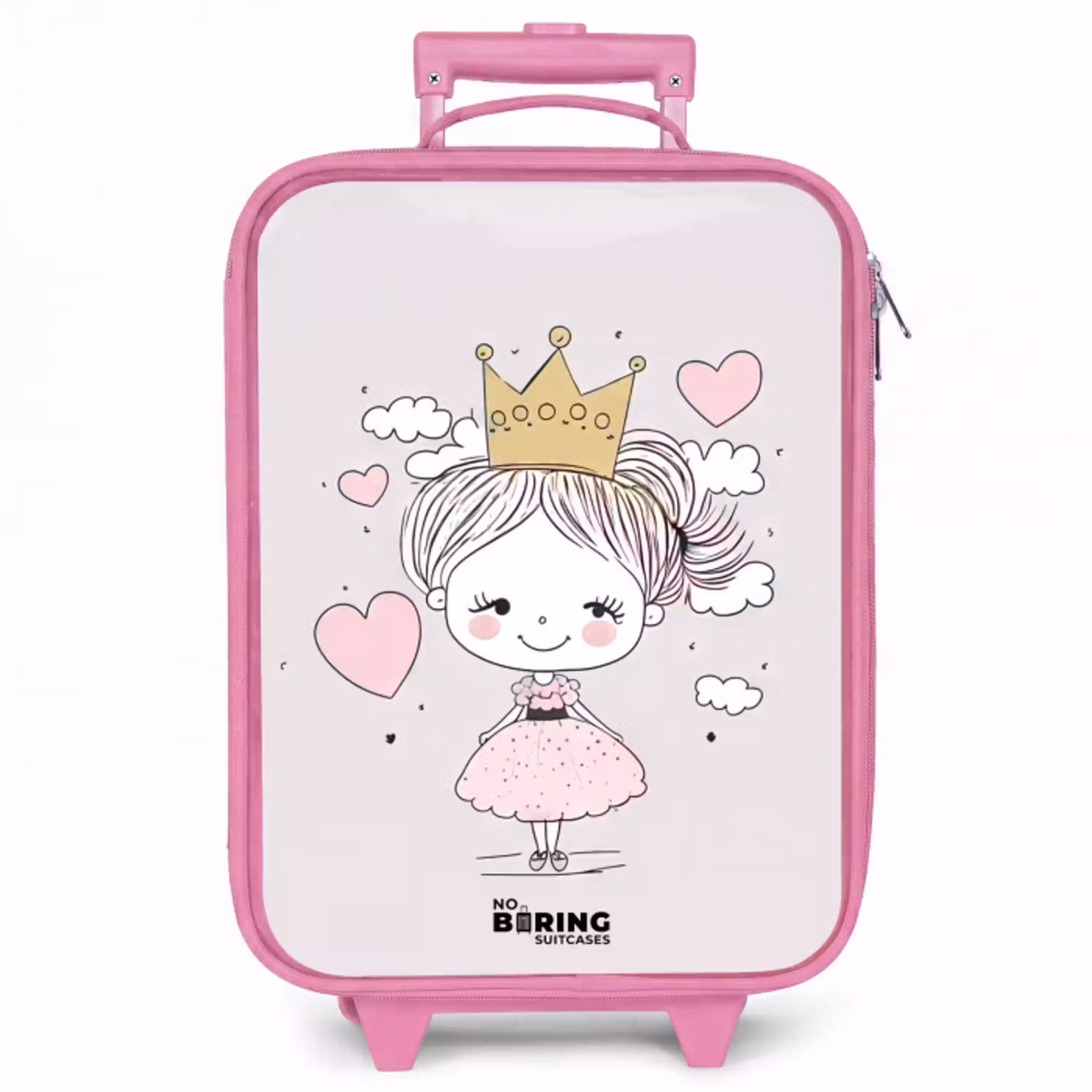 Kleine prinses met hartjes Kinderkoffer - Roze klein -zzz_website3d