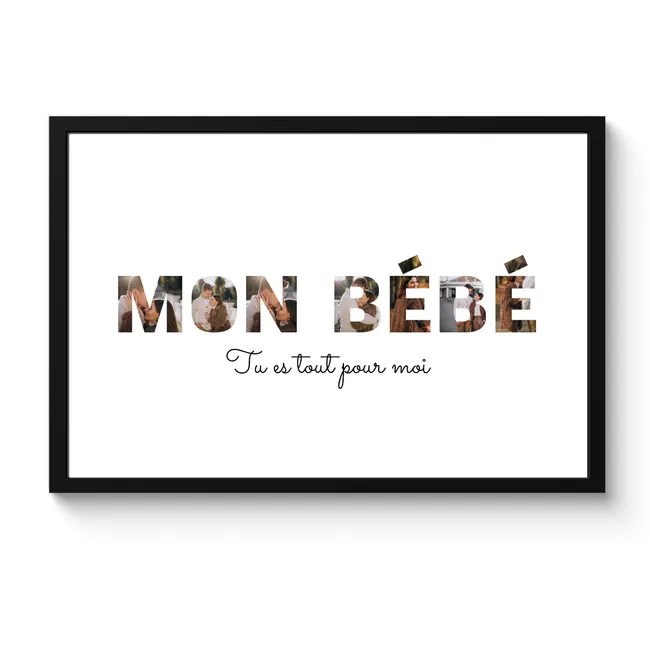 Affiche encadrée - Mon bébé