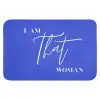 Blauw - I am that woman - Sierlijk - Minimalistisch Badmat klein -3d