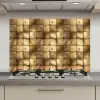 Geometrisch - Tegels - Goud keuken achterwand spatscherm klein 900 -3d_website