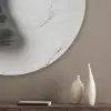 Schaakstuk - Koning - Zwart - Marmer Akoestische PET Vilt - Rond klein -sfeer5_closeup