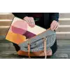 Vormen - Abstract - Kleurrijk laptophoes neopreen klein -tas