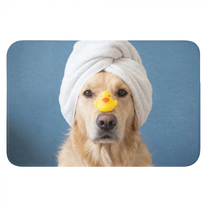 Hond - Badeend - Geel WCmat klein -3d