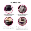 Oh hi - Paars - Cursief Inductie beschermer vinyl 3mm klein -wsfeer9_website