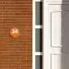 Oranje - Blokjes - Klassiek Naambord Rond klein -sfeer3-rond-XS
