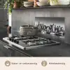Skyline - Stad - Wolkenkrabbers - Zwart - Wit keuken achterwand spatscherm klein -usp_NL
