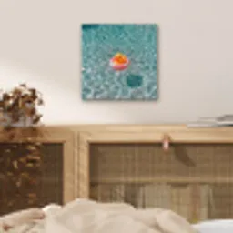 Badeend - Zwemband - Geel aluminium wit klein -sfeer3