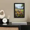 Ezels - Bloemen - Zomers fotolijst zwart zonder passe partout klein -sfeer1
