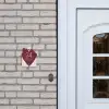 Rood hart - Klassiek Naambord Huisje klein -sfeer1