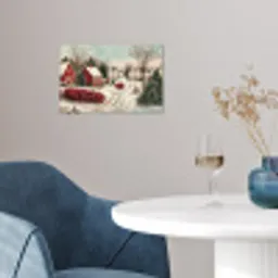 Kerstsfeer - Landelijk - Rood poster papier klein -sfeer3